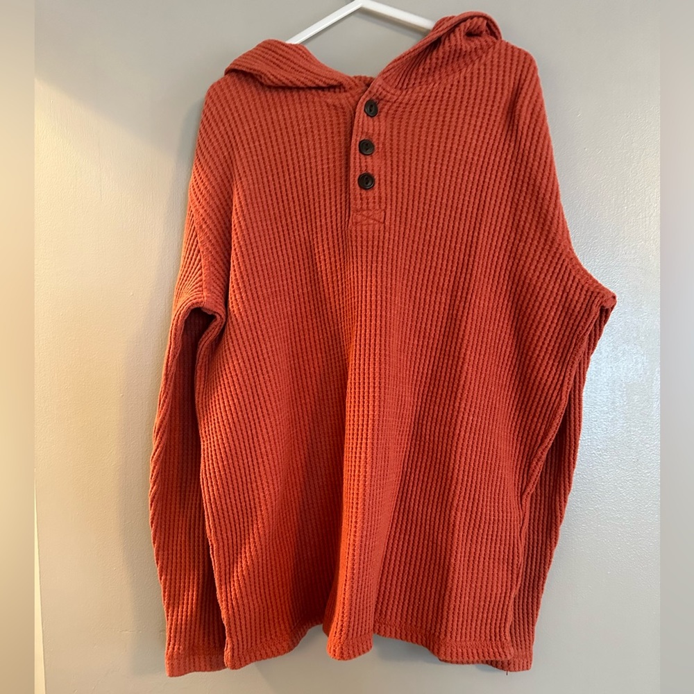 Kids Waffle Knit Hoodie